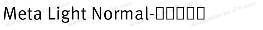 Meta Light Normal字体转换